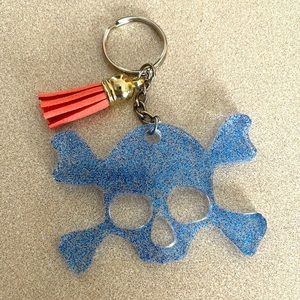 Handmade Skull & Crossbones Keychain